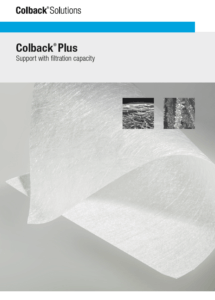 Colback Plus support layer with filtration capacity for cabin air filters, hvac filters, air purifiers colback nonwovens pleated